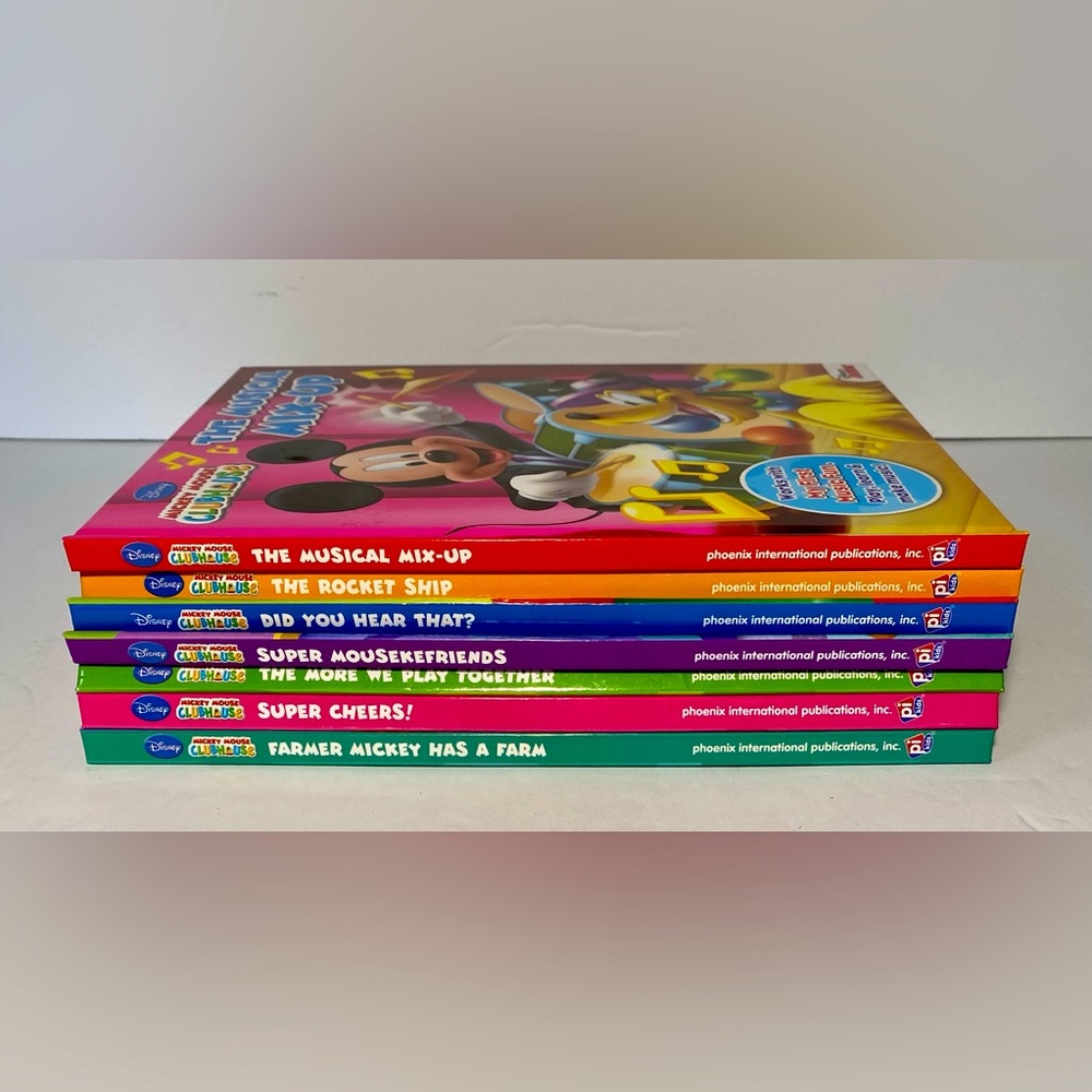 Disney Mickey Mouse Clubhouse Books Lot Of 7 Hardcover Children’s Books MIX